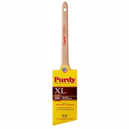 Purdy 2-1/2" Angle Sash Nylon/Polyester Bristle, Paint Brush, Wood Handle 144080325